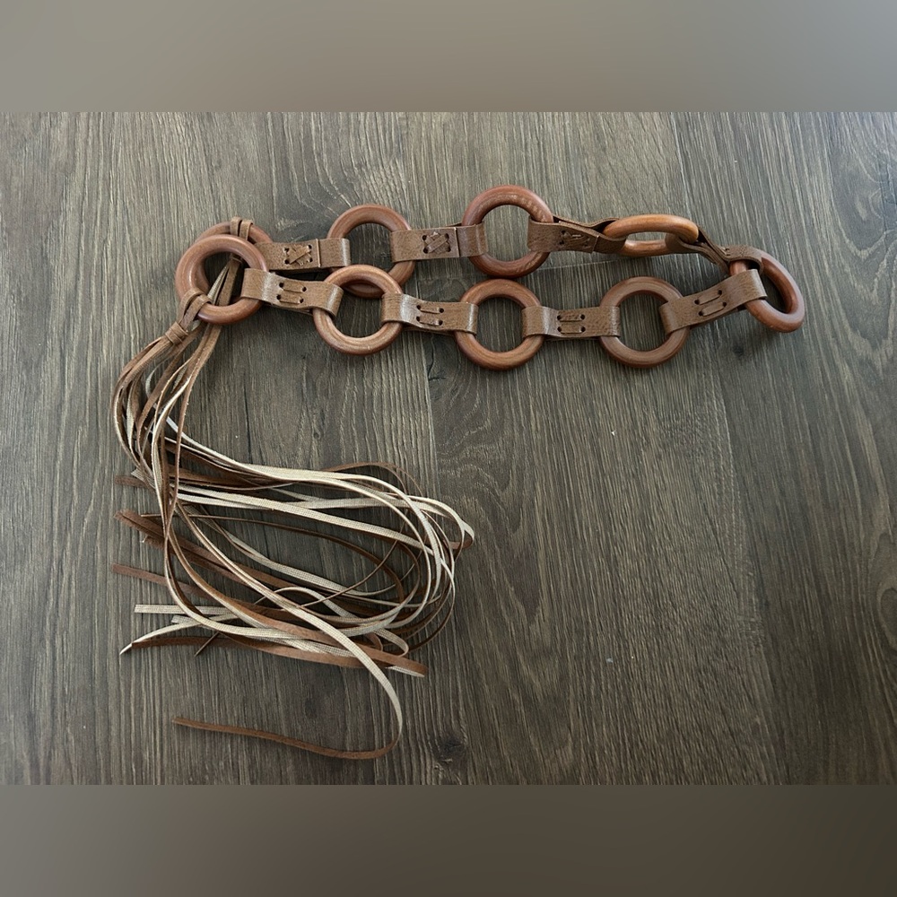 Boho Hippie Wooden Belt Accessory